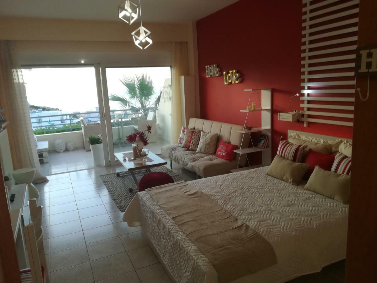 Sea View Cozy Studio Near Center Of Rethymno Town Ngoại thất bức ảnh